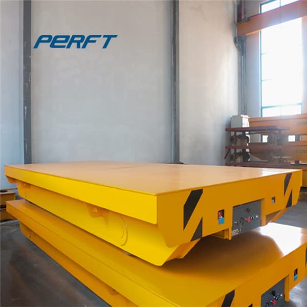 electric flat cart with pp guardrail 75 tons